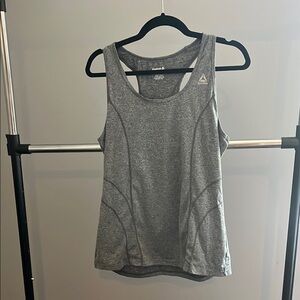 Reebok Gray Fitted Sleeveless Tank Top